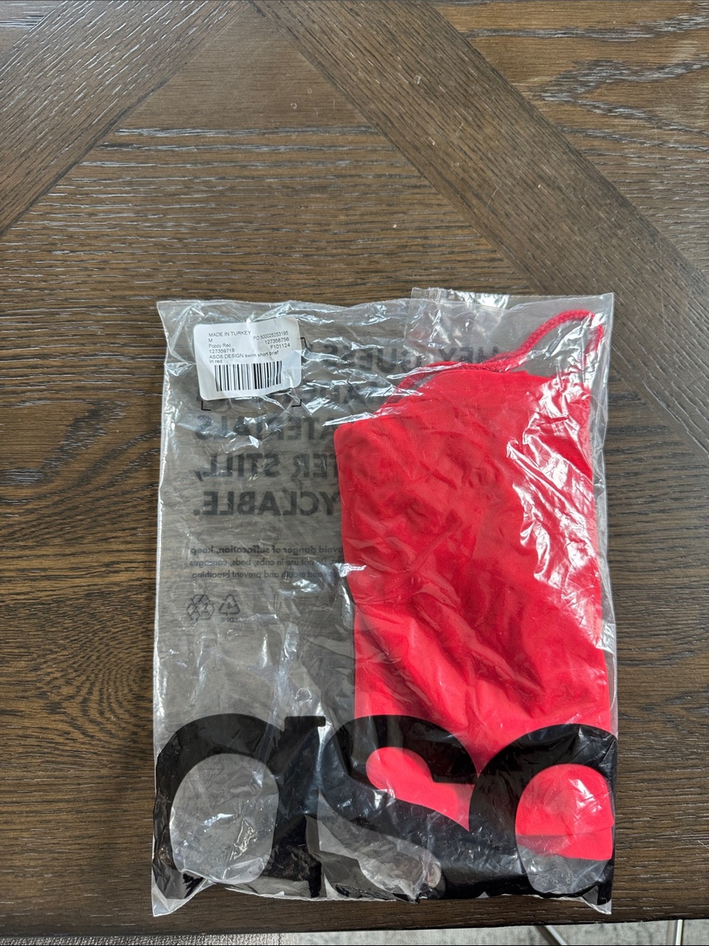 ASOS Red Men’s Swim Trunks